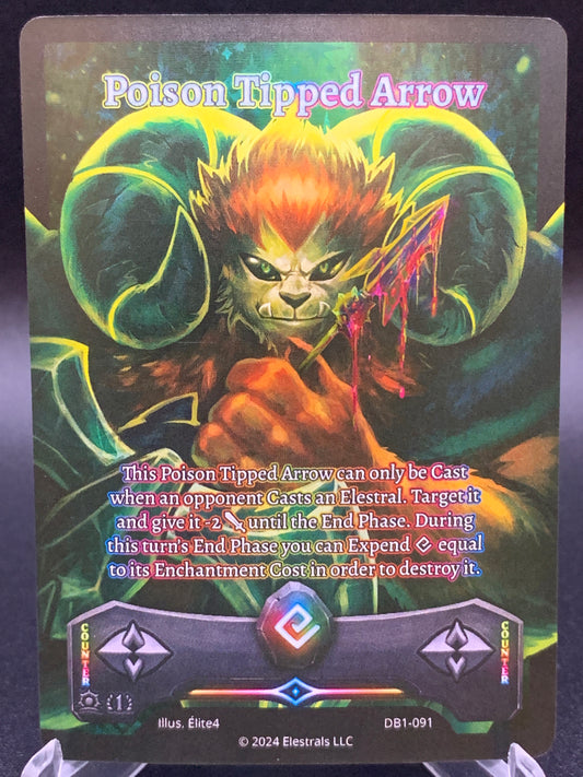Elestrals TCG: Poison Tipped Arrow DB1-091 Daybreak 1st Edition
