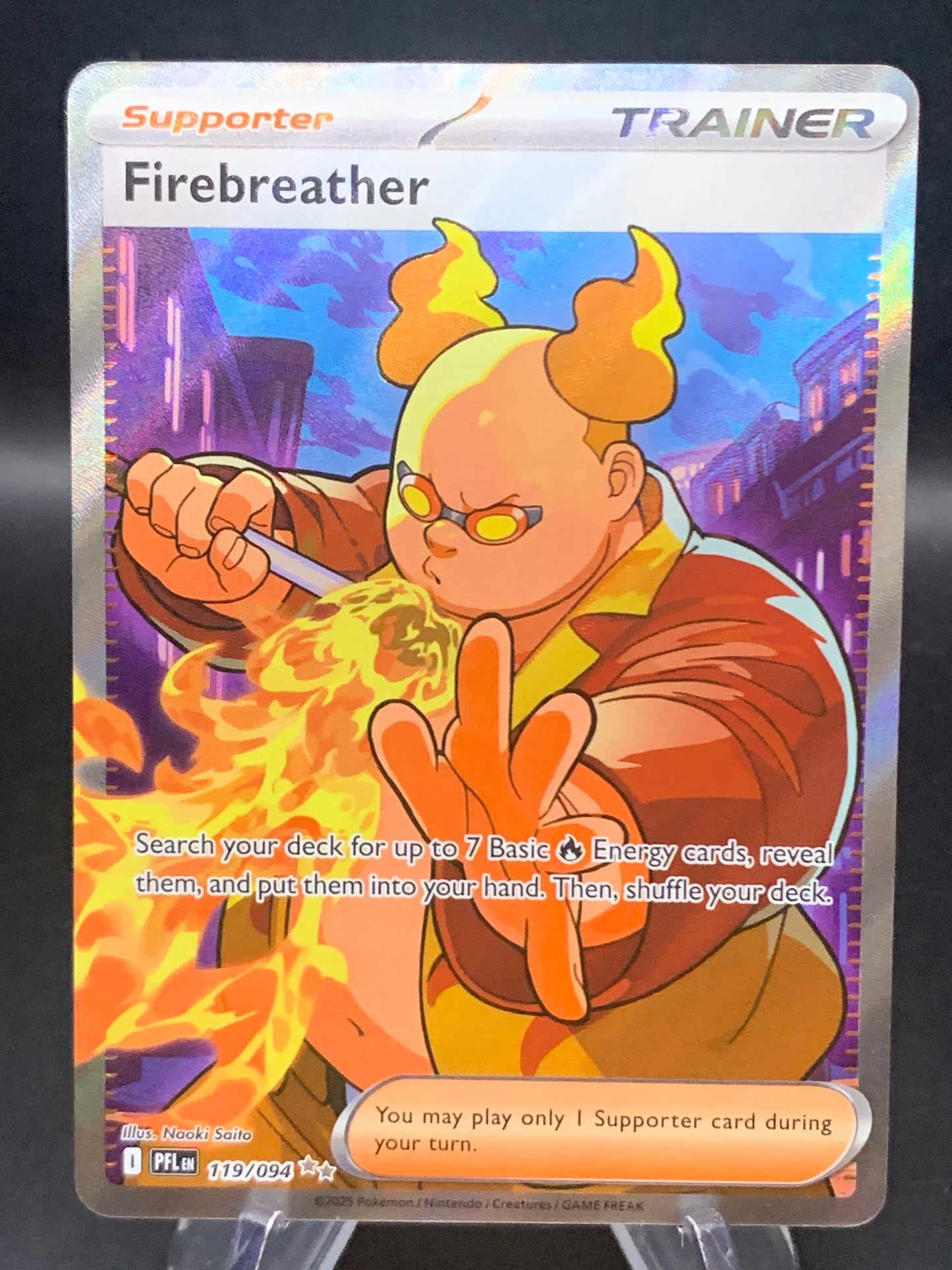 Pokémon TCG: 2025 Firebreather 119/094 PFL: Phantasmal Flames
