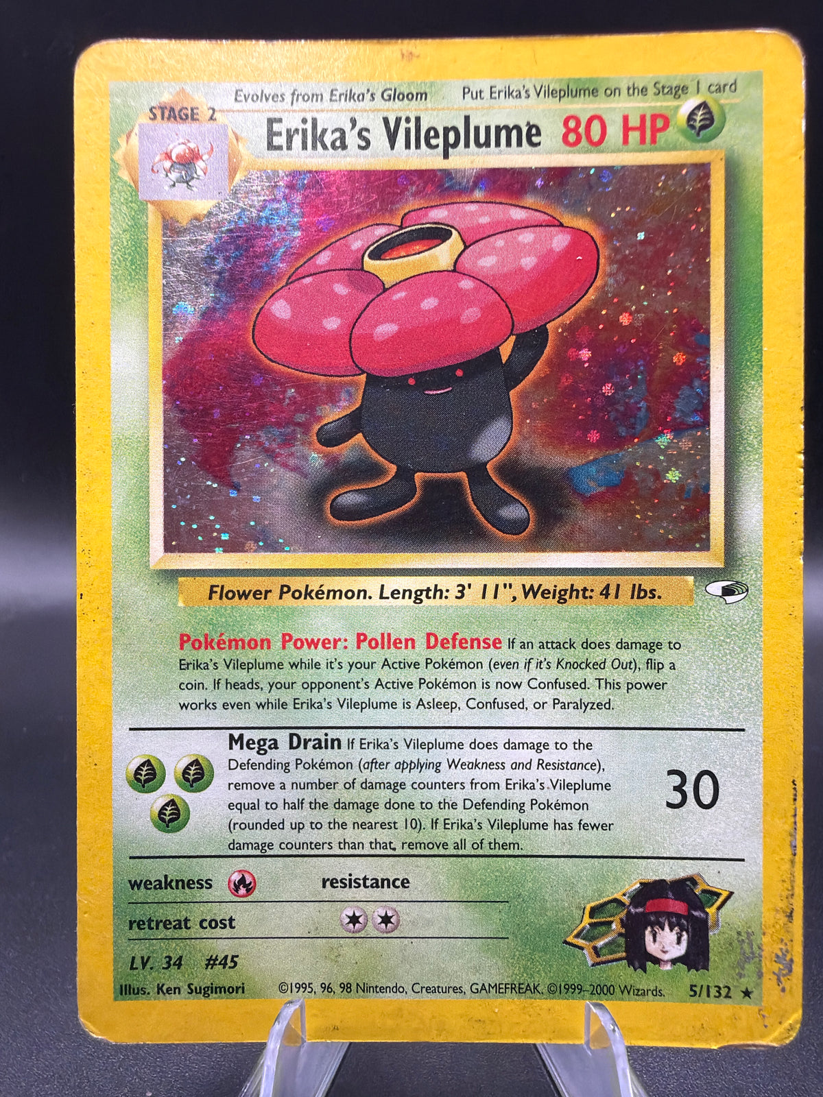 Pokémon TCG: 2000 Erika's Vileplume 5/132 - Gym Heroes