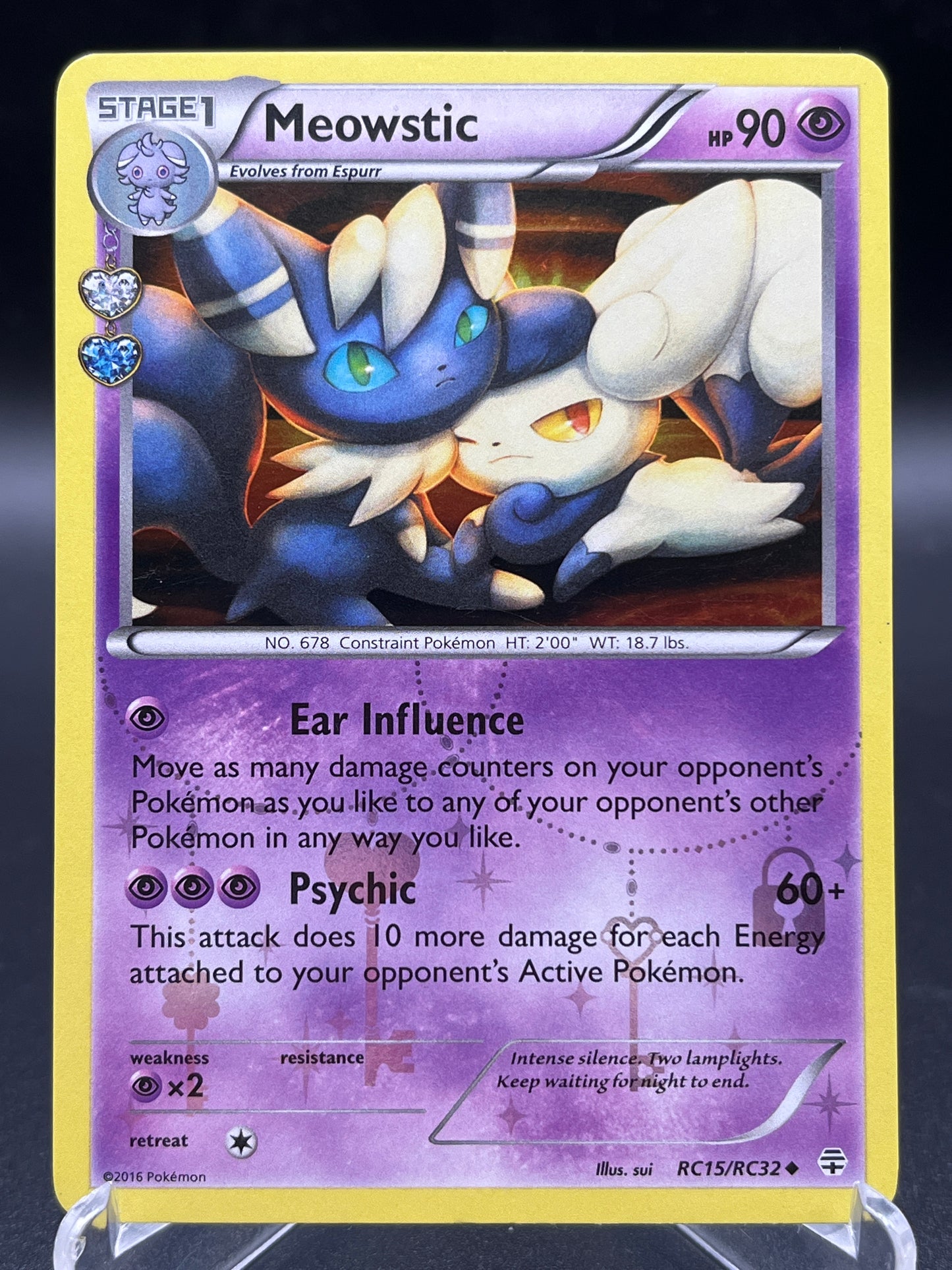 Pokémon TCG: 2016 Meowstic RC15/RC32 XY: Generations Radiant Collection