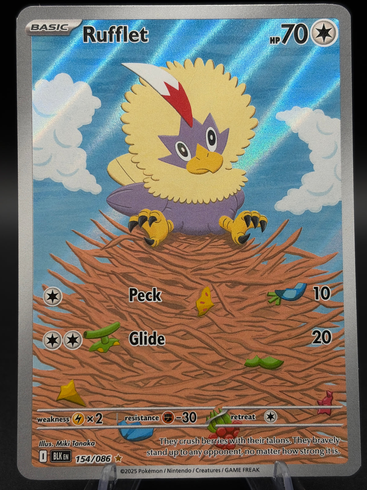 Pokémon TCG: 2025 Rufflet - 154/086 - SV: Black Bolt
