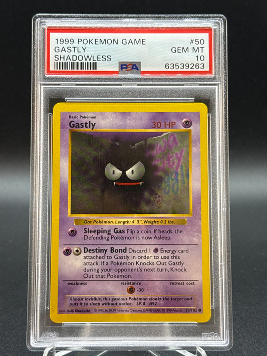 PSA 10 Pokemon TCG: Gastly 50/102 Base Set