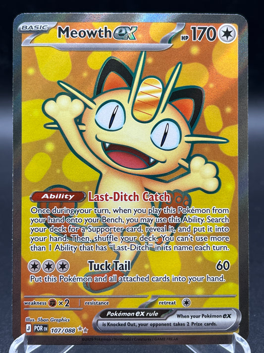 Pokémon TCG: 2026 Meowth ex - 107/088 - ME03: Perfect Order