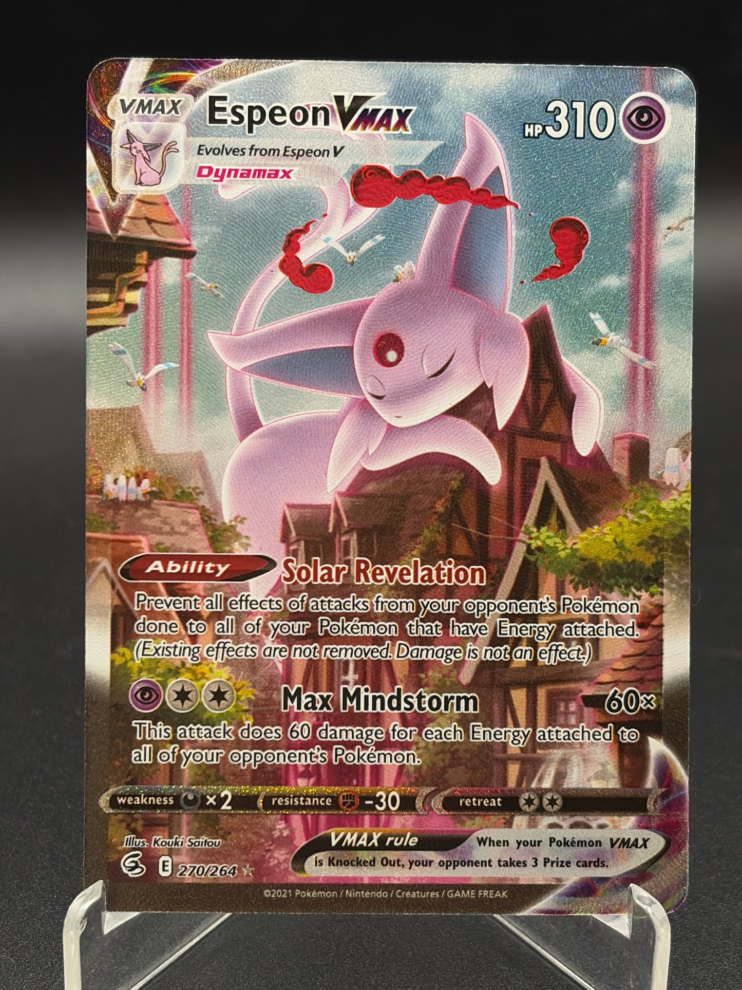Pokémon TCG: Espeon VMAX (Alternate Art Secret) - SWSH08: Fusion Strike (SWSH08)