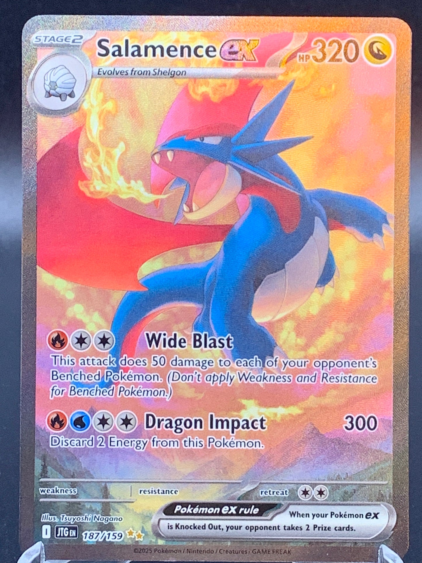 Pokémon TCG: 2025 Salamence ex 187/159 SV: Journey Together