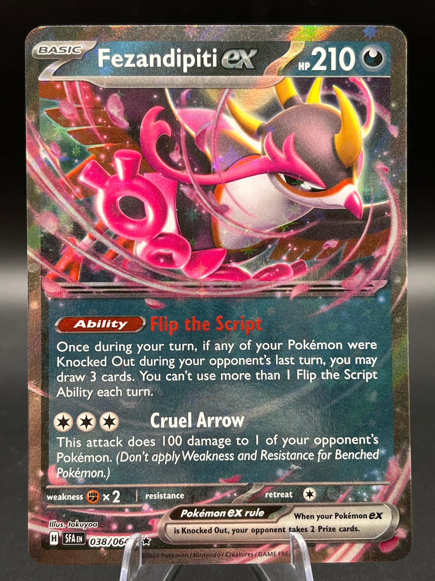 Pokémon TCG: 2024 Fezandipiti ex 038/064 SV: Shrouded Fable