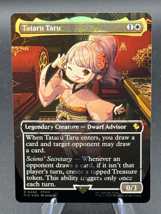 MTG TCG: Tataru Taru (Borderless) (Chocobo Track Foil) R 0466 FIN: FINAL FANTASY