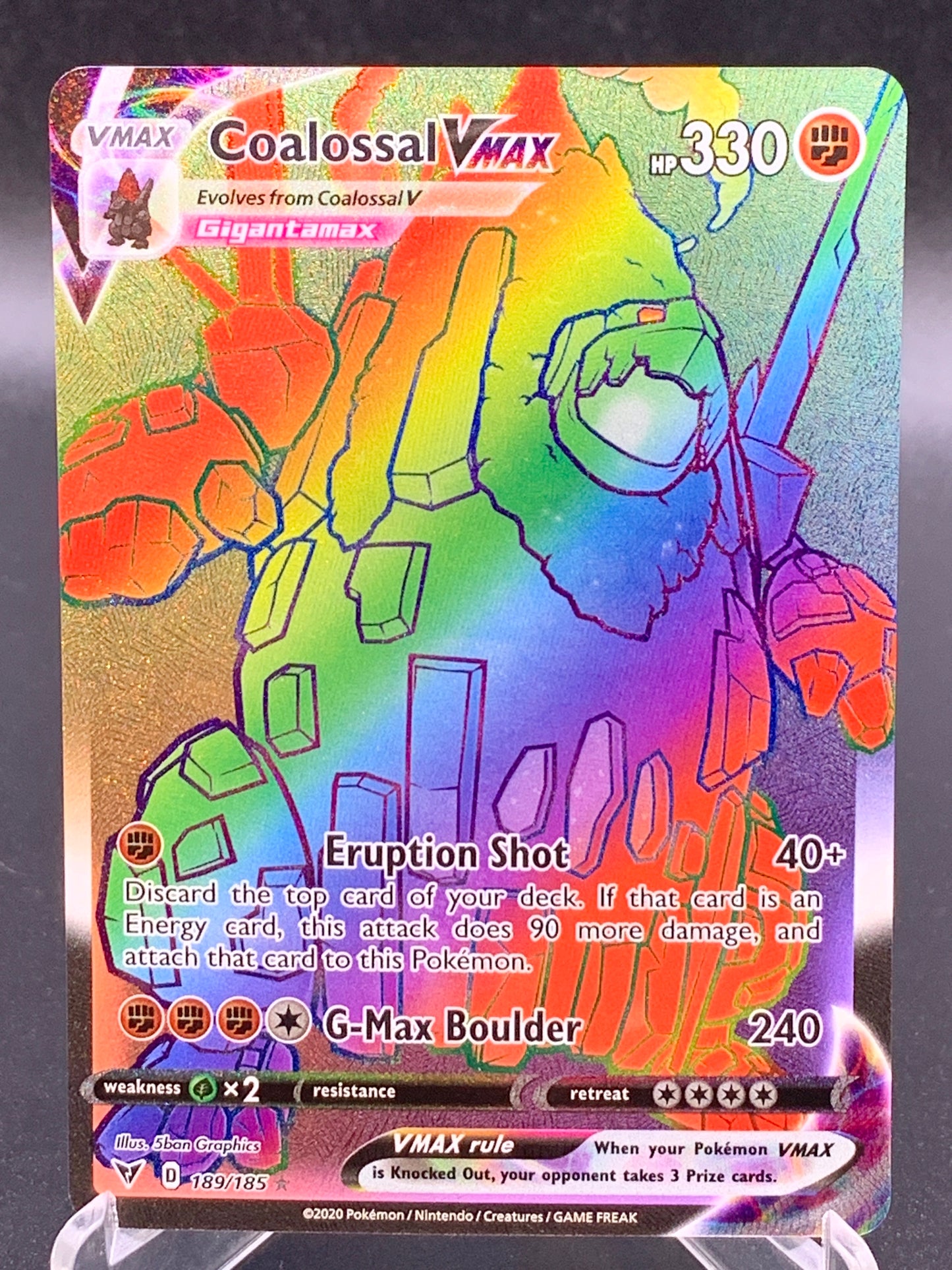 Pokémon TCG: 2020 Coalossal Vmax 189/185 S&S: Vivid Voltage