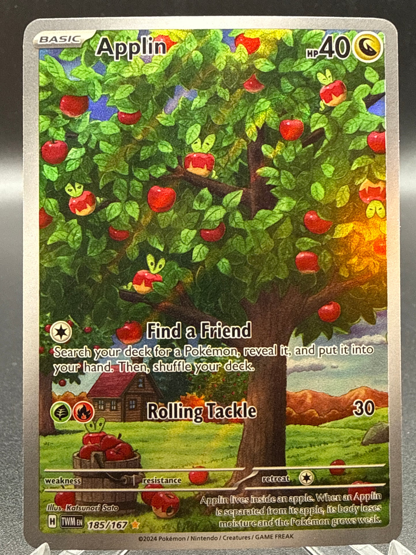 Pokémon TCG: 2024 Applin - 185/167 - SV: Twilight Masquerade
