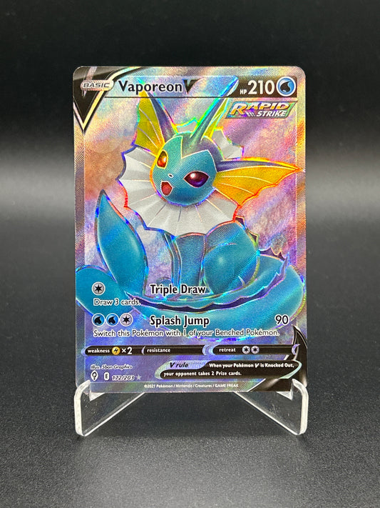 Pokémon TCG: 2021 Vaporeon V 172/203 SWSH: Evolving Skies