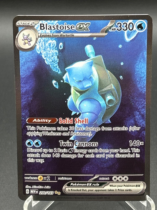 Pokémon TCG: 2023 Blastoise ex - 200/165 - SV: Scarlet & Violet 151
