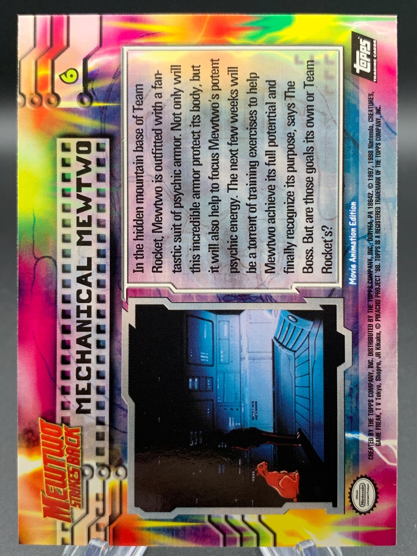 Pokémon TCG: Topps Pokémon Mechanical Mewtwo - #6 - Mewtwo Strikes Back Movie Animation Edition