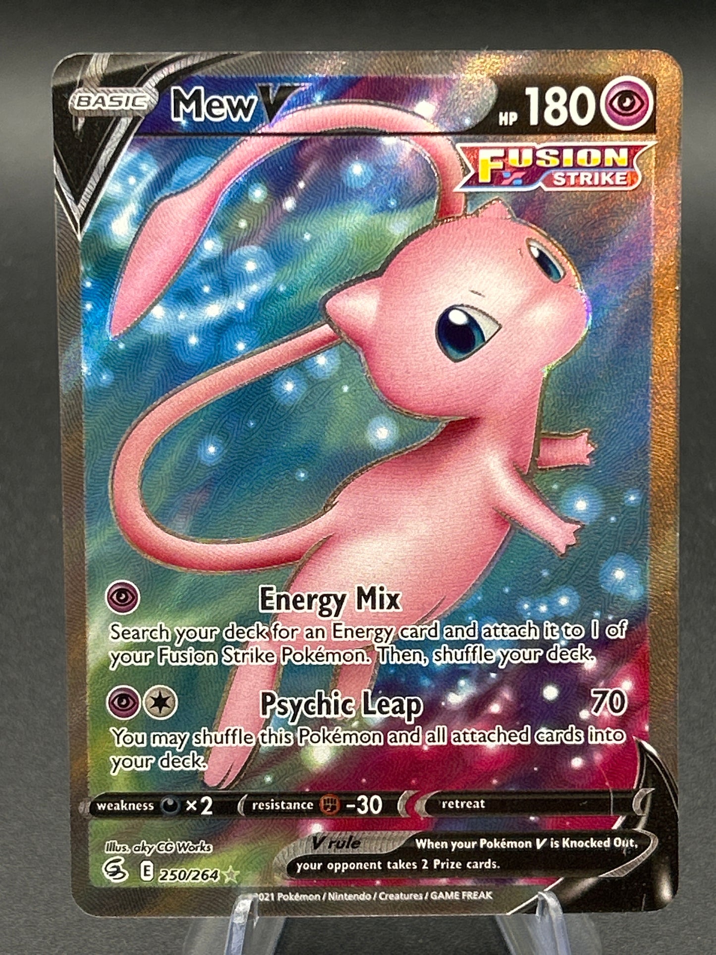 Pokémon TCG: 2021 Mew V - 250/264 - SW&SH: Fusion Strike