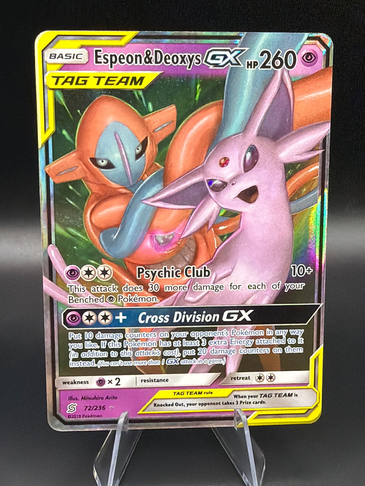 Pokémon TCG: 2019 Espeon & Deoxys GX 72/236 SM: Unified Minds