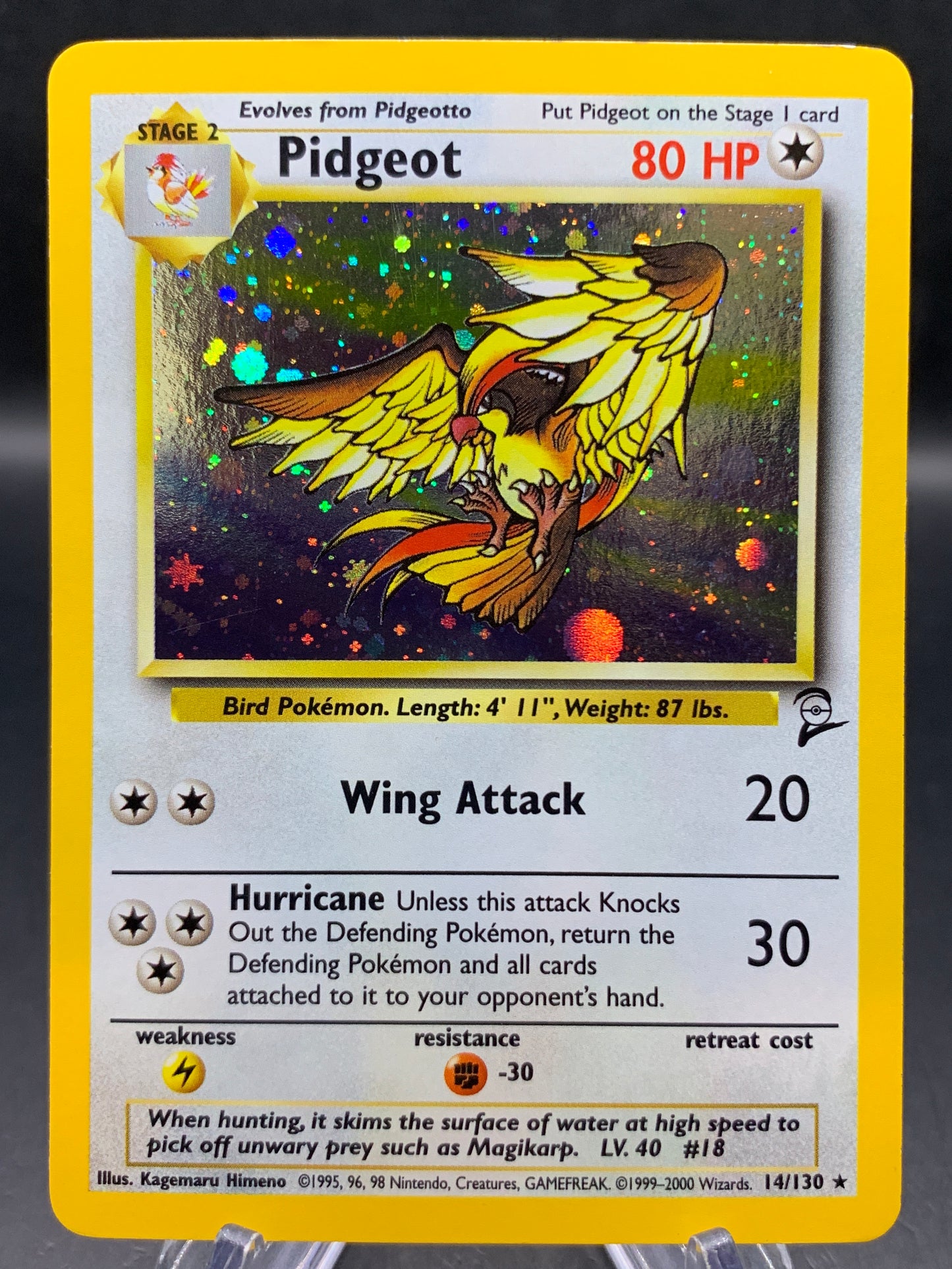 Pokémon TCG: 2000 Pidgeot - 14/130 - Base Set 2 Holo