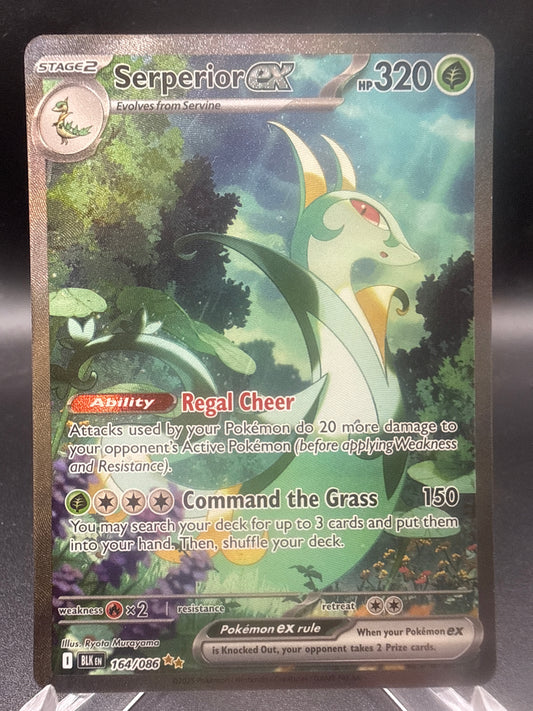 Pokémon TCG: 2025 Serperior ex 164/086 SV: Black Bolt