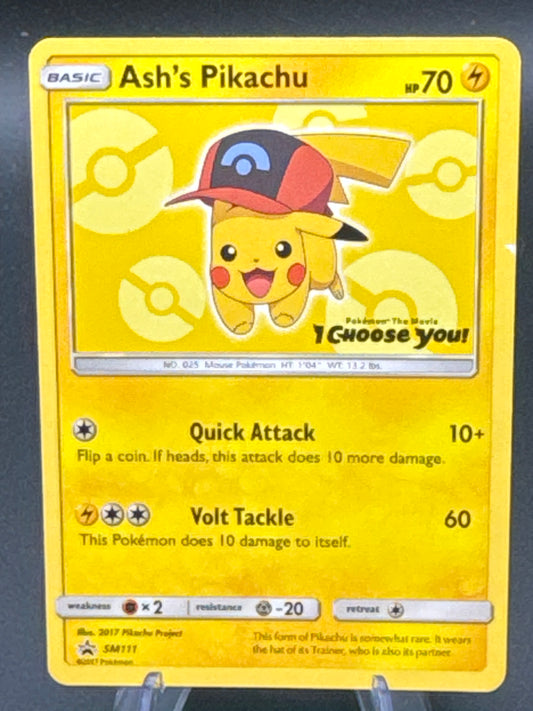 Pokémon TCG: 2017 Ash's Pikachu SM111 SM: Promos