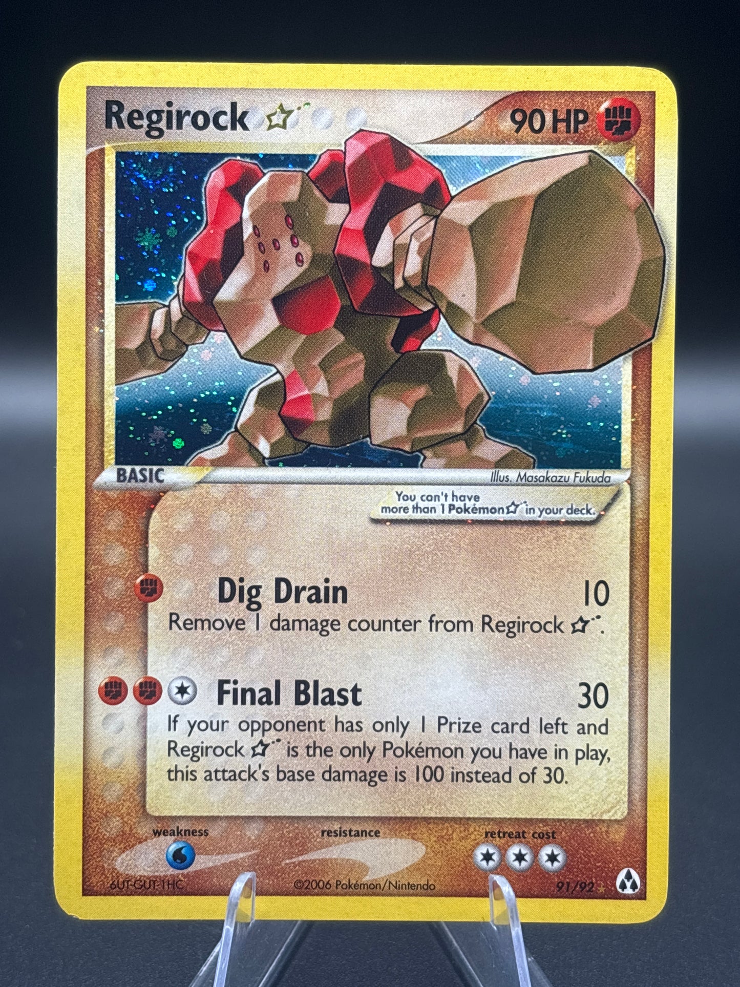 Pokémon TCG: 2006 Regirock Star 91/92 Legend Maker