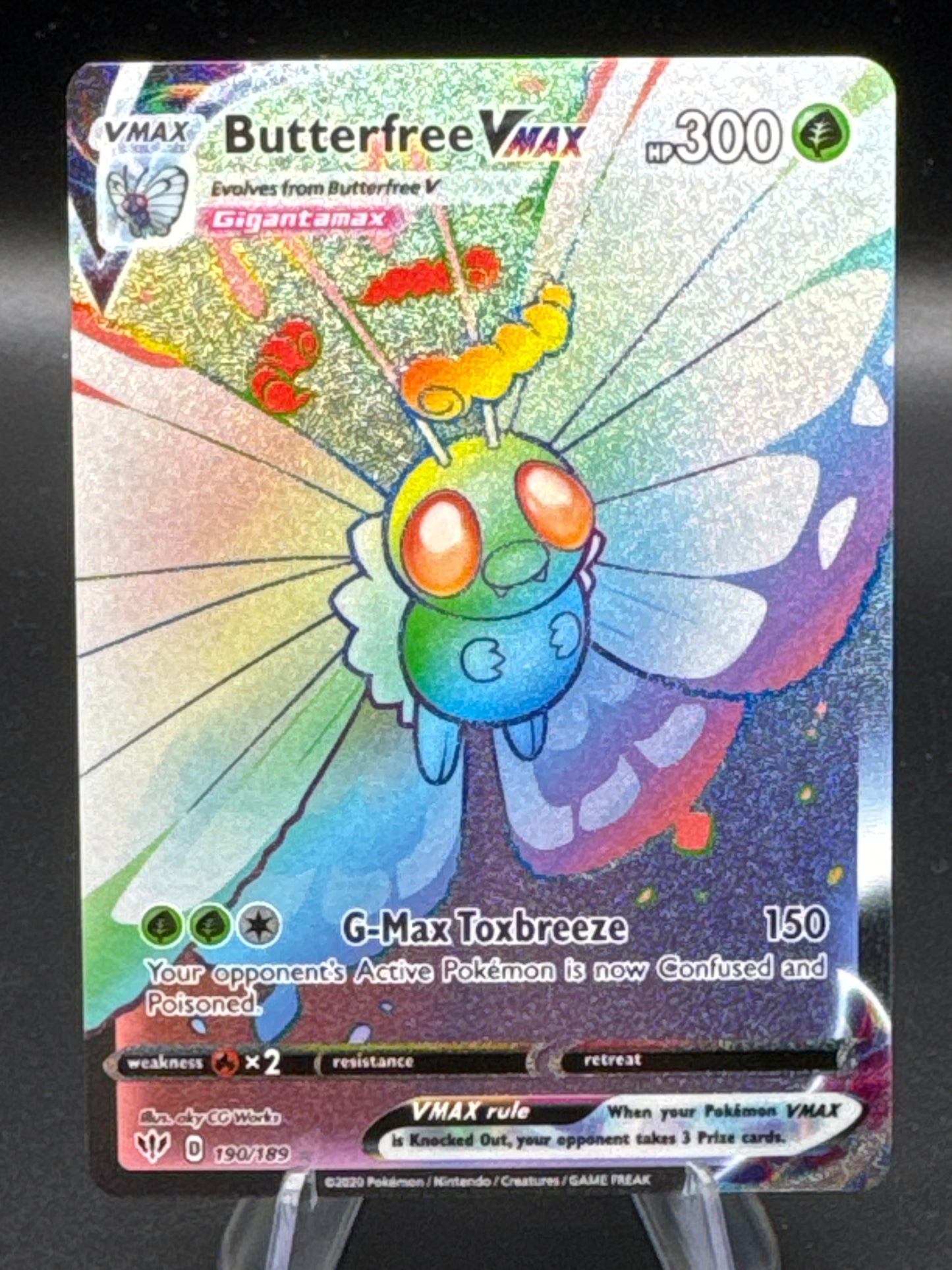 Pokémon TCG: 2020 Butterfree VMAX 190/189 SWSH: Darkness Ablaze