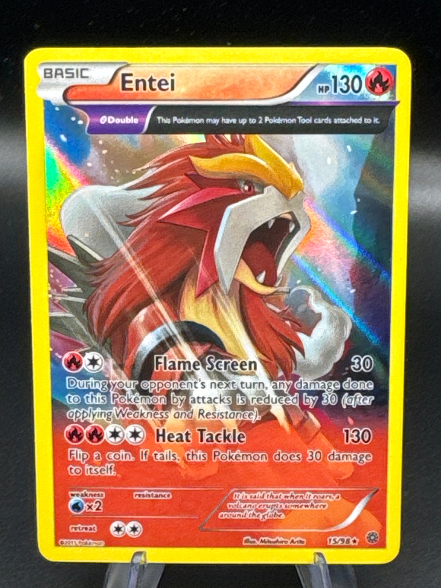 Pokémon TCG: 2015 Entei 15/98 XY: Ancient Origins Reverse-Holo