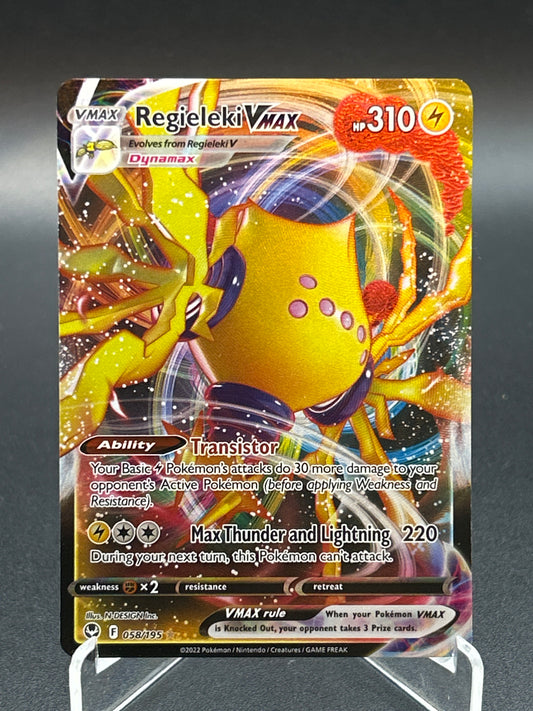 Pokémon TCG: 2022 Regieleki VMAX 058/195 SWSH: Silver Tempest