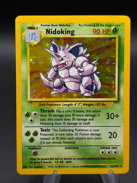Pokemon TCG - Nidoking - Base Set - 11/102 (Lightly Played)