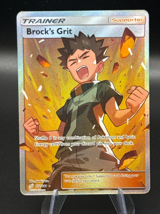 Pokémon TCG: 2019 Brock's Grit 172/181 Team Up