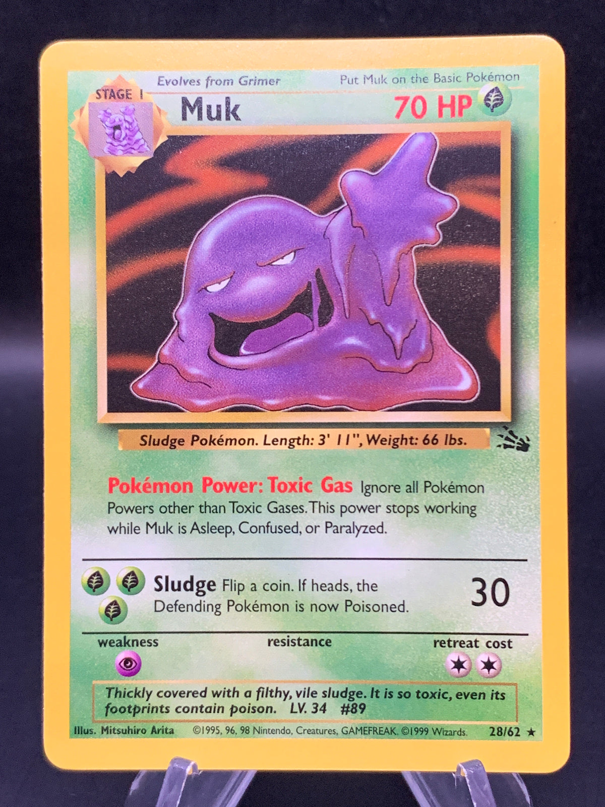Pokémon TCG: 1999 Muk 28/62 Fossil