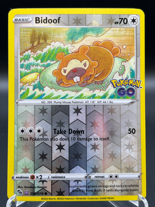Pokémon TCG: 2022 Bidoof (Ditto) 059/078 - Pokémon Go