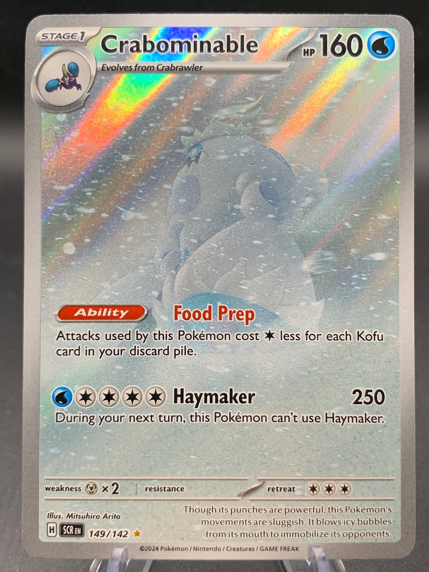 Pokémon TCG: 2024 Crabominable - 149/142 - SV07: Stellar Crown