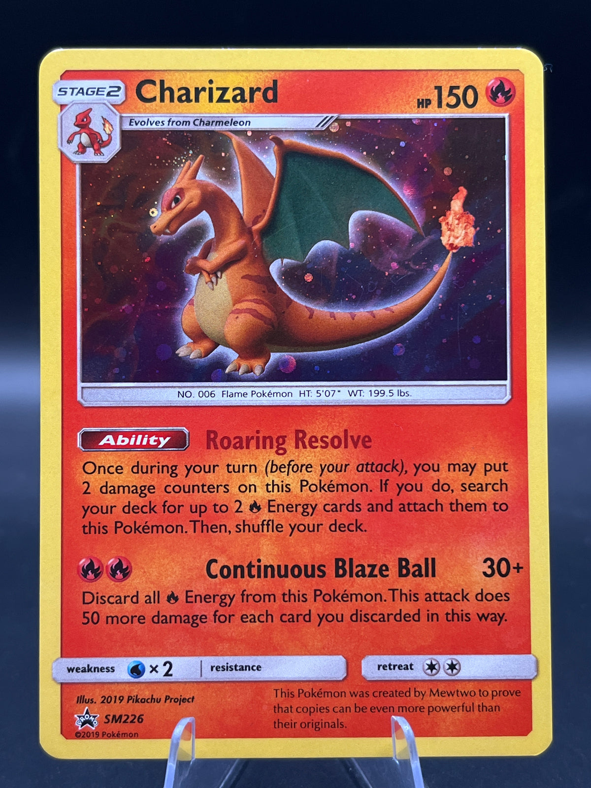 Pokémon TCG: 2019 Charizard - SM226 - S&M Black Star Promo Holo