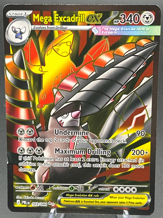 Pokémon TCG: 2026 Mega Excadrill ex - 103/084 - ME05: Pitch Black