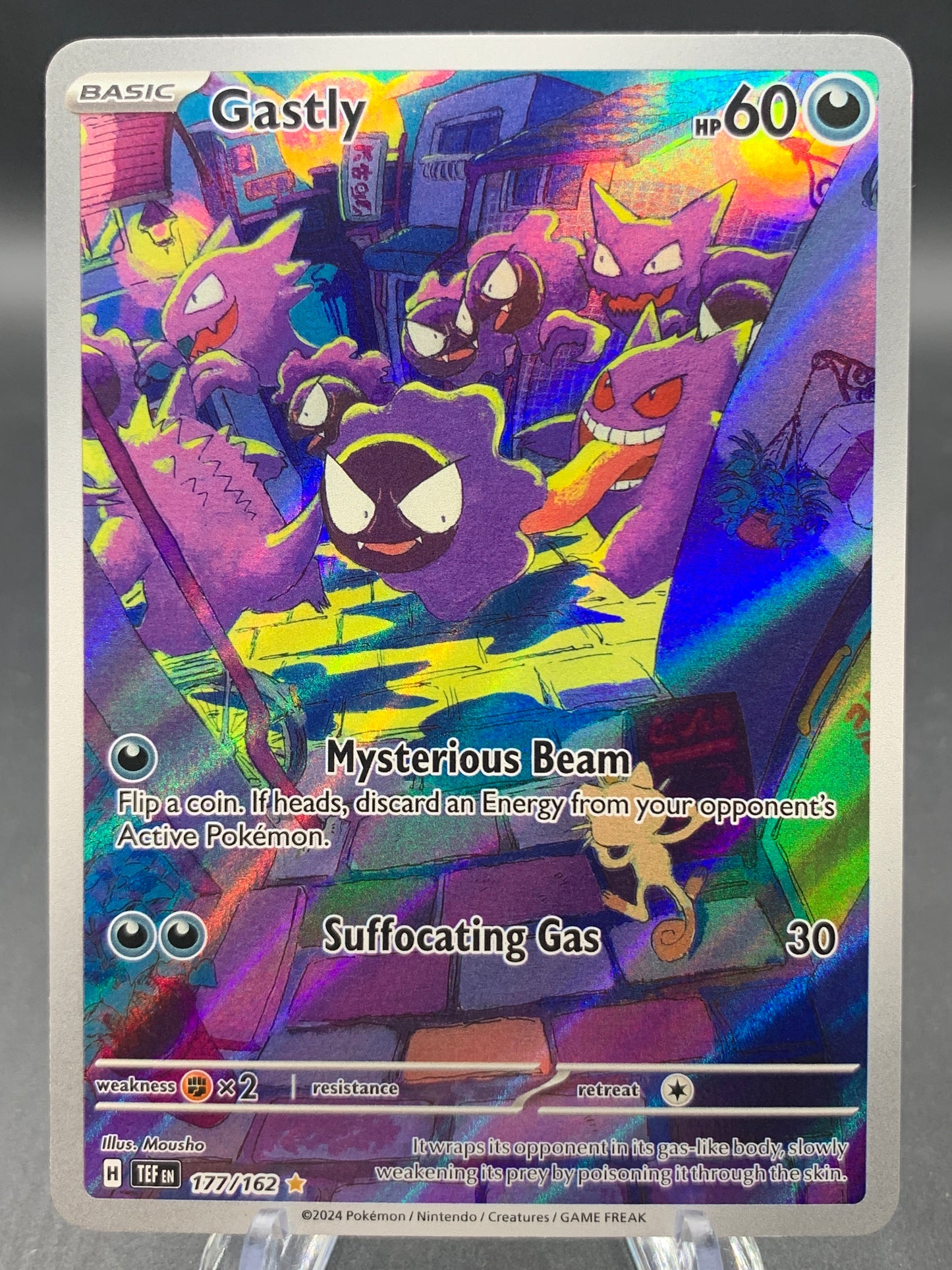 Pokémon TCG: 2024 Gastly - 177/162 - SV: Temporal Forces