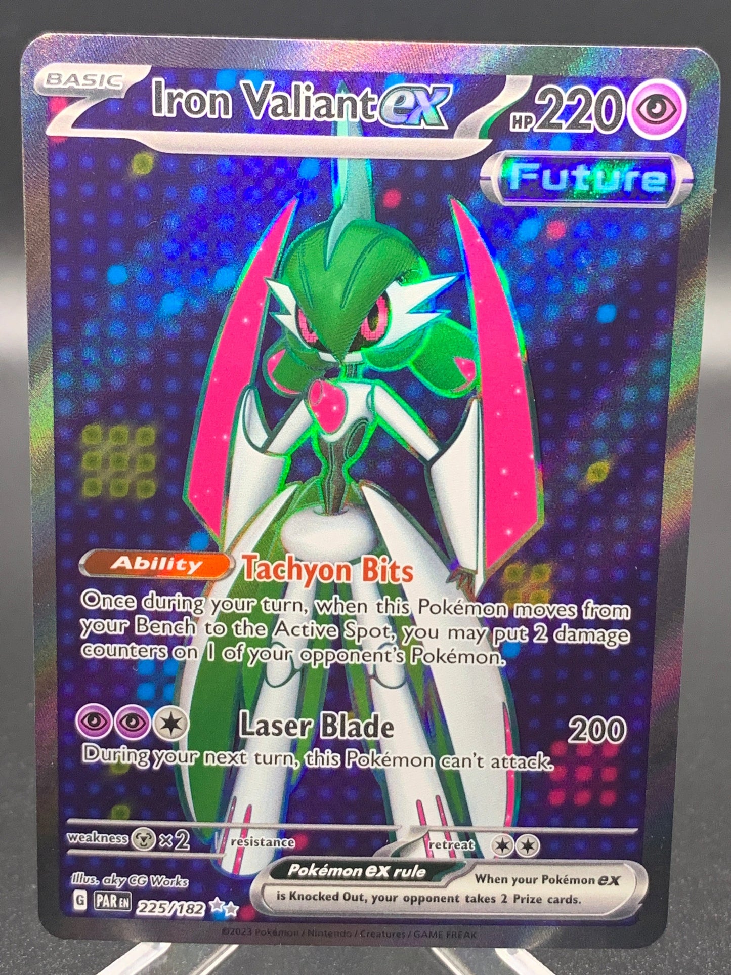 Pokémon TCG: 2023 Iron Valiant Ex - 225/182 - SV: Paradox Rift