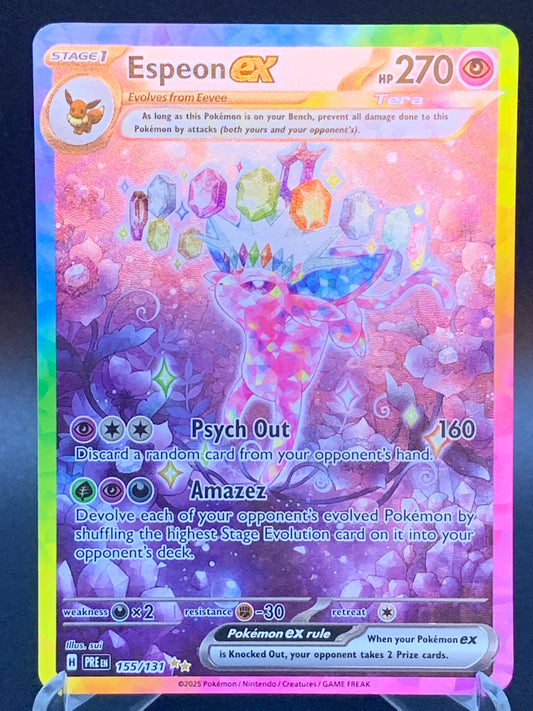 Pokémon TCG: 2025 Espeon ex 155/131 SV: Prismatic Evolutions