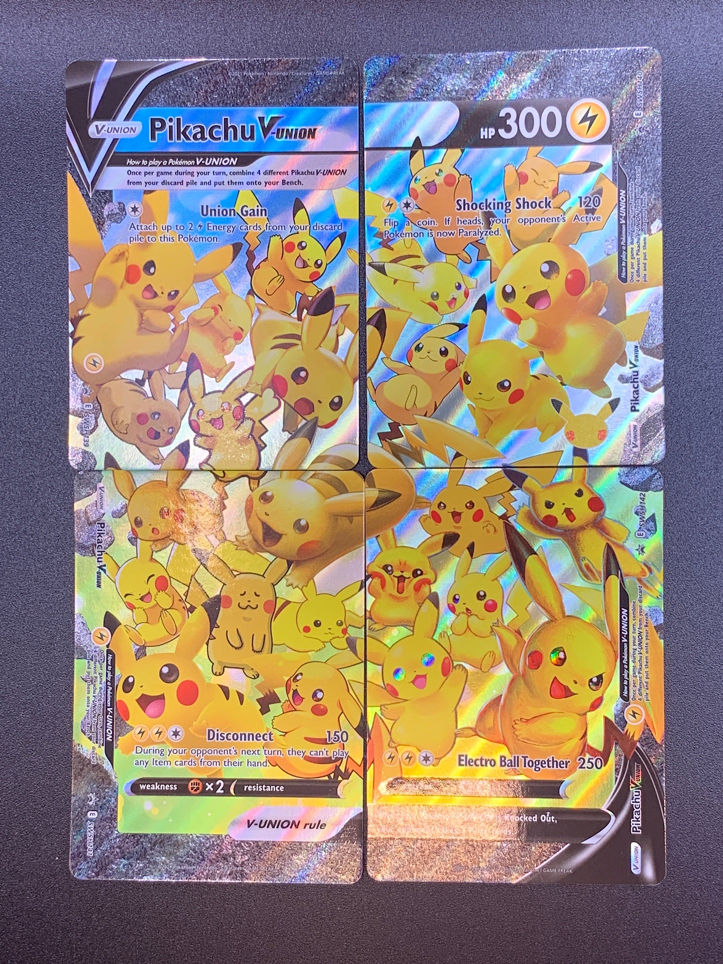 Pokémon TCG: Pikachu V-Union [Set of 4] SWSH: Sword & Shield Promo Cards