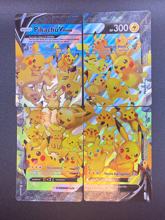 Pokémon TCG: Pikachu V-Union [Set of 4] SWSH: Sword & Shield Promo Cards