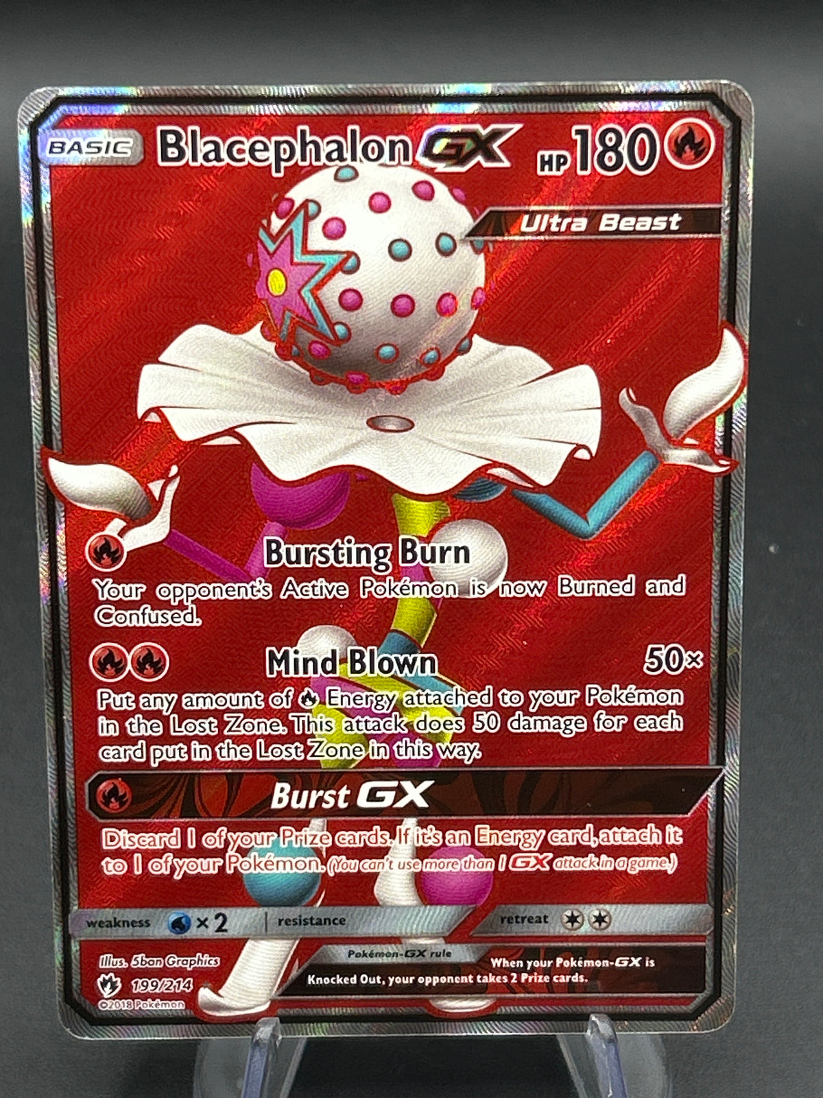 Pokémon TCG: 2018 Blacephalon GX 199/214  S&M: Lost Thunder