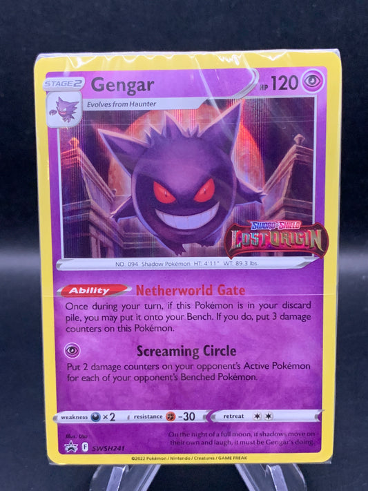 Pokémon TCG: 2022 Gengar SWSH241 SWSH: Lost Origin Prerelease (Sealed)