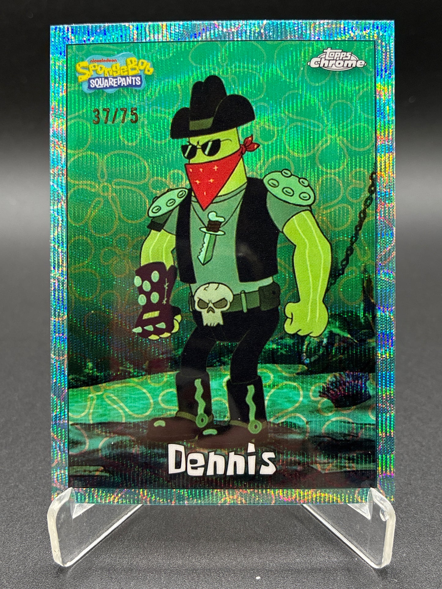 Topps Chrome: Dennis 37/75 (Wave Refractor) 25TH Anniversary