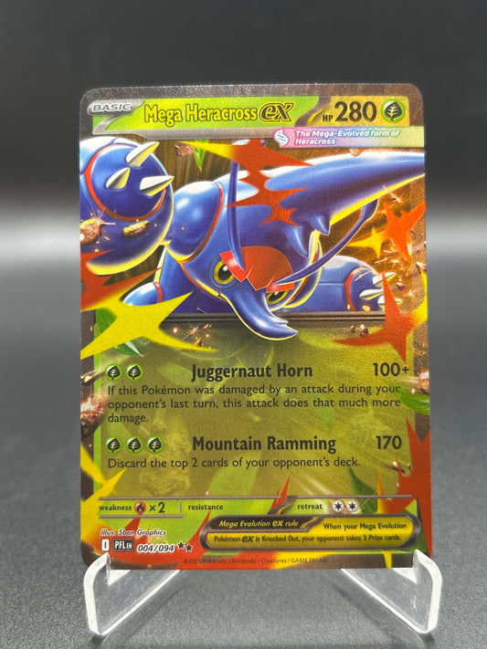 Pokémon TCG: 2025 Mega Heracross ex 004/094 PFL: Phantasmal Flames