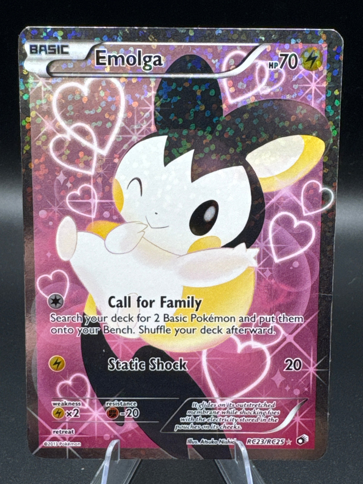 Pokémon TCG: 2013 Emolga - RC23/RC25 - BW: Legendary Treasures Radiant Collection
