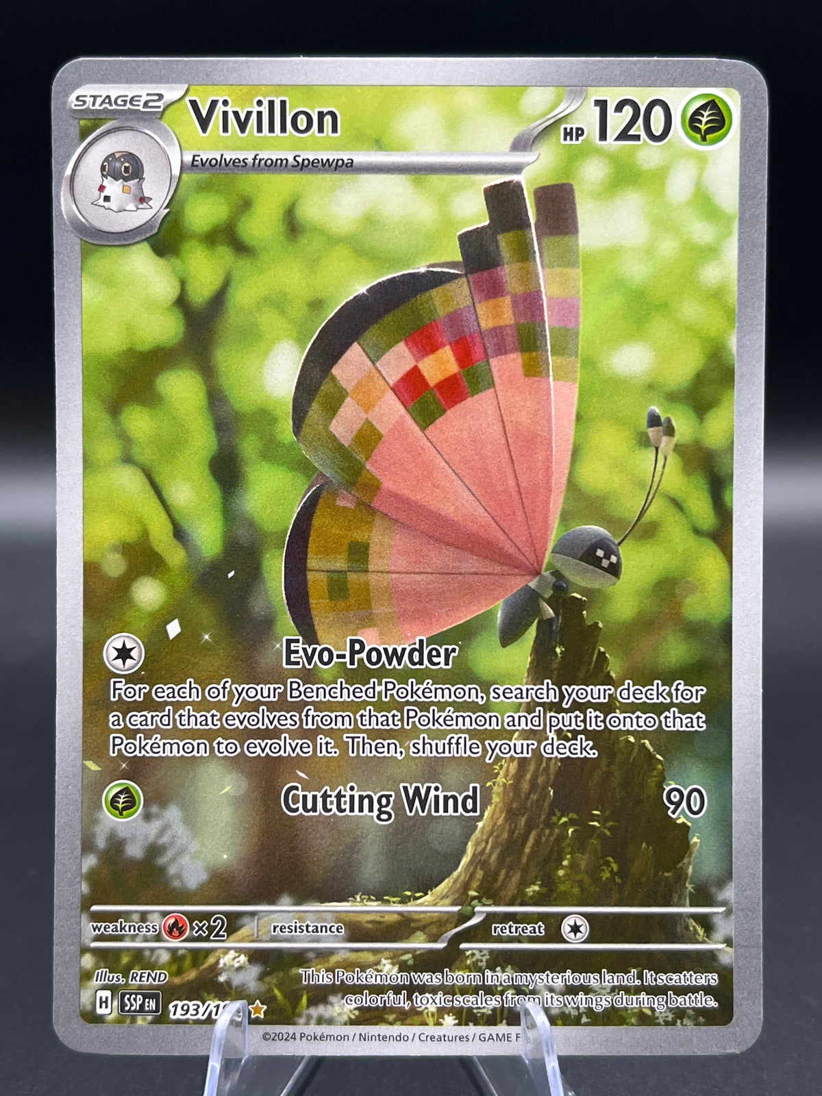 Pokémon TCG: 2024 Vivillon - 193/191 - SV08: Surging Sparks
