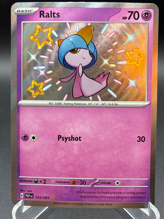 Pokémon TCG: 2024 Ralts - 153/091 - SV: Paldean Fates Baby Shiny