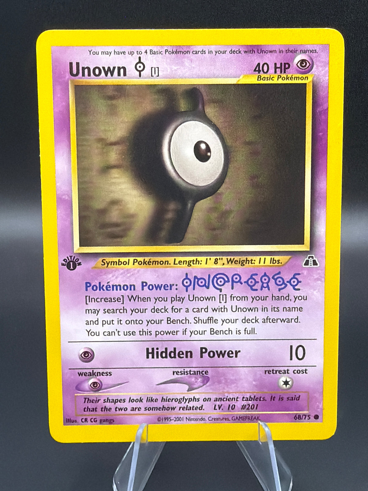 Pokémon TCG: Unown [I] 68/75 - 1st edition Neo Discovery (N2)
