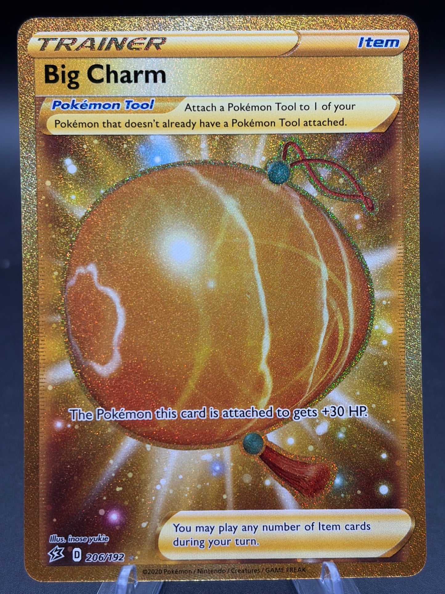 Pokémon TCG: 2020 Big Charm 206/192 SW&SH Rebel Clash Gold