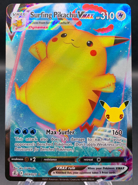 Pokémon TCG: 2021 Surfing Pikachu VMAX - 009/025 - SWSH: Celebrations