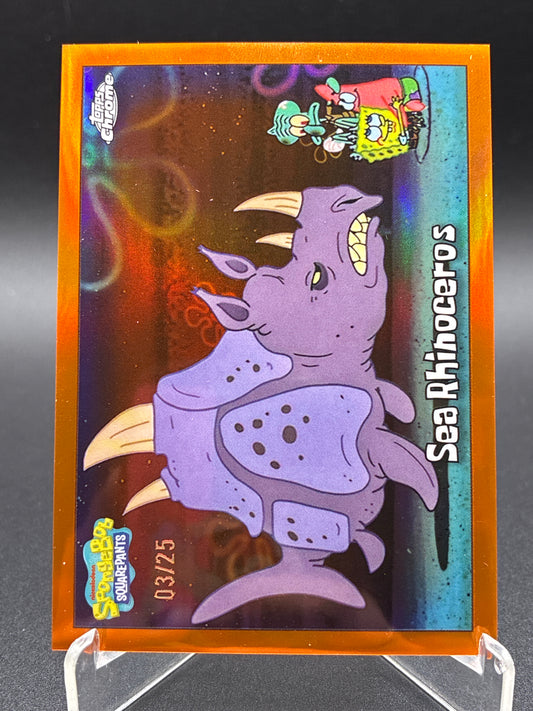 Topps Chrome: Sea Rhinoceros (Orange Sapphire) 03/25 25TH Anniversary