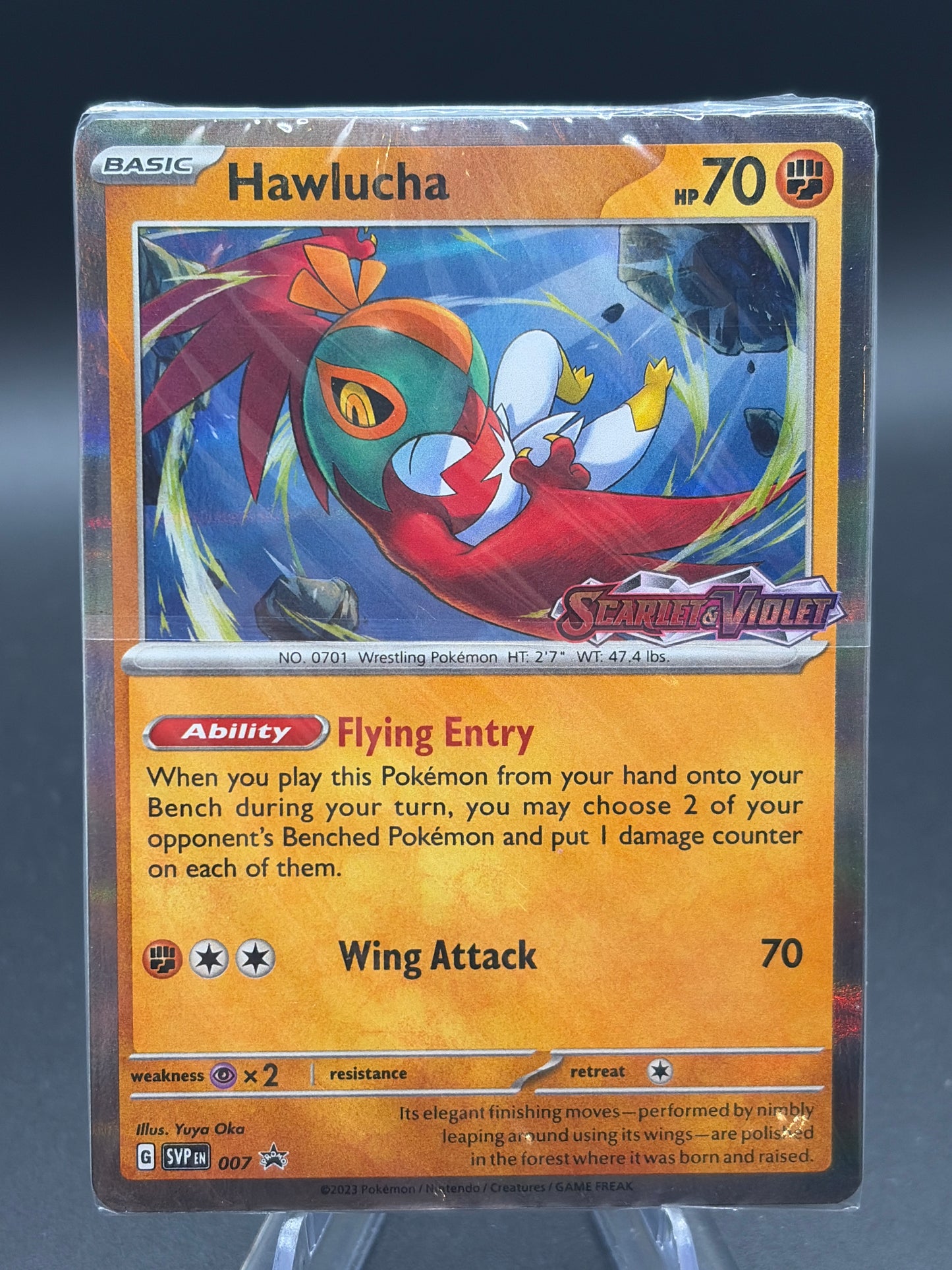 Pokémon TCG: 2025 Hawlucha - 007 (Prerelease) - SV: Scarlet & Violet Promo Cards (SVP)