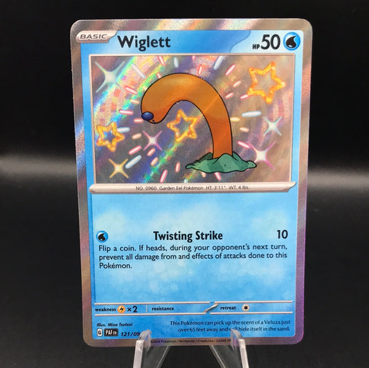Pokémon TCG: 2024 Wiglett 121/091 S&V Paldean Fates Baby Shiny